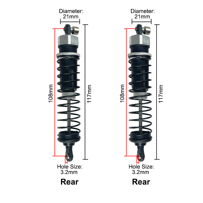 Vrx racing Spare Parts For 1/10th RC Cars RH1011/RH1013 legendary thunder Replacement Parts For RC Truck