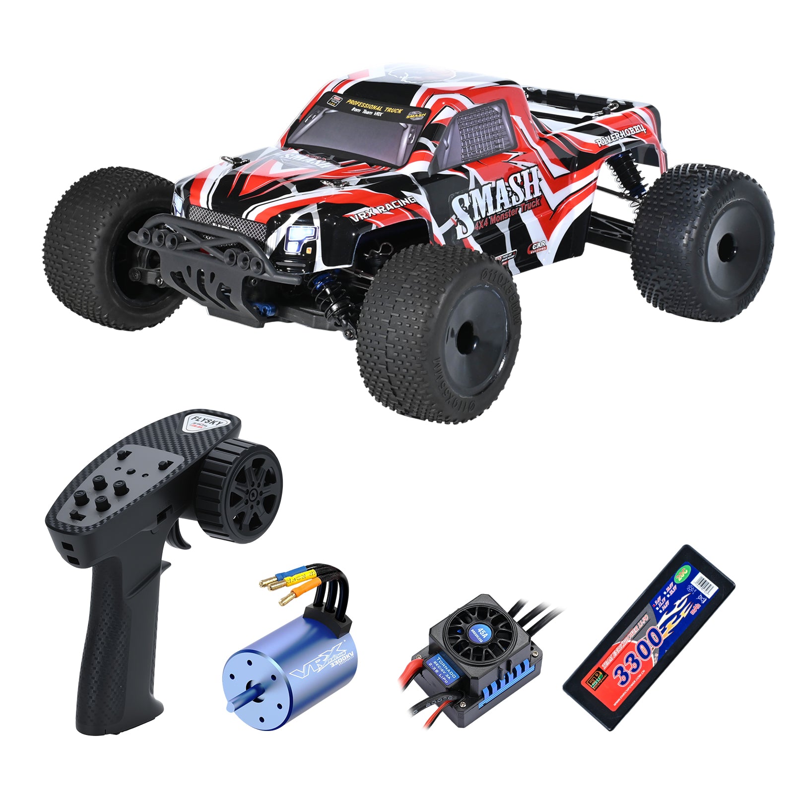 SMASH VRX RACING 1/10 Scale 4WD High Speed Electric RC Car #RH1066