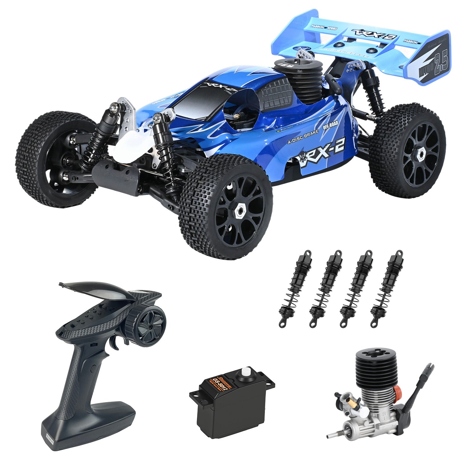 VRX-2 VRX RACING 1:8 Scale 4WD off road Nitro Powered RC Buggy #RH802