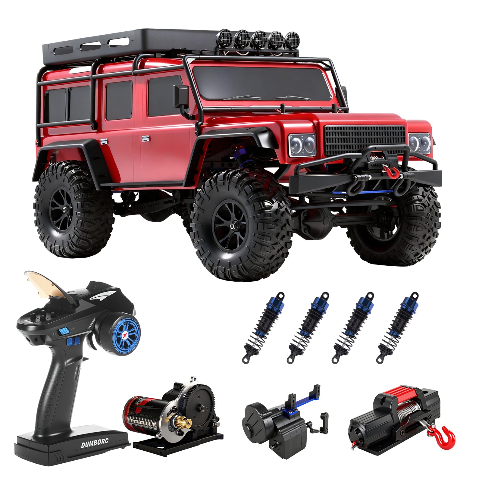 BF-4J Two Speed 1/10 Scale 4WD Off-road Electric RC Crawler 2.4G 5CH 3-in-1 Trail RC RTR #RH1055