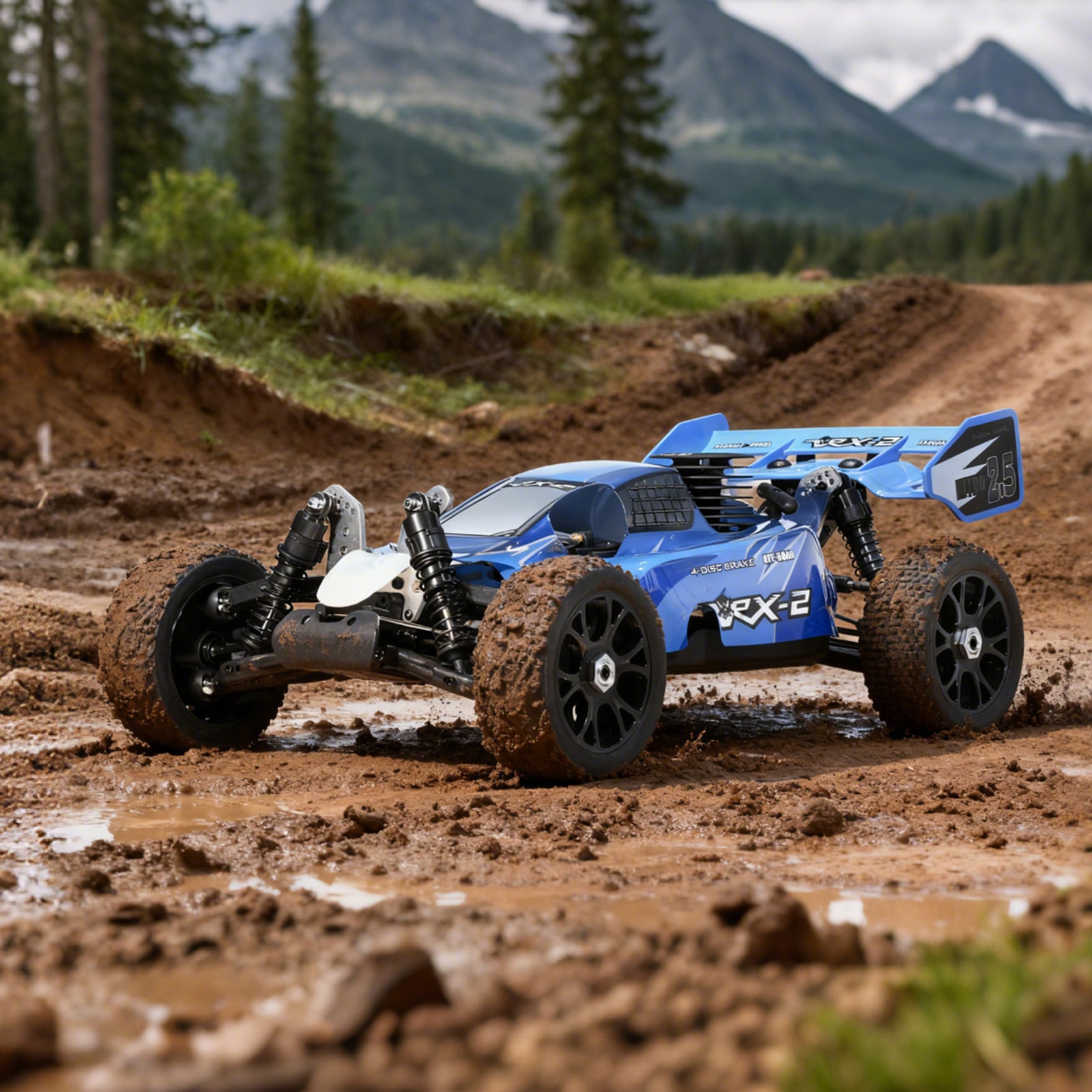 VRX-2 VRX RACING 1:8 Scale 4WD off road Nitro Powered RC Buggy #RH802