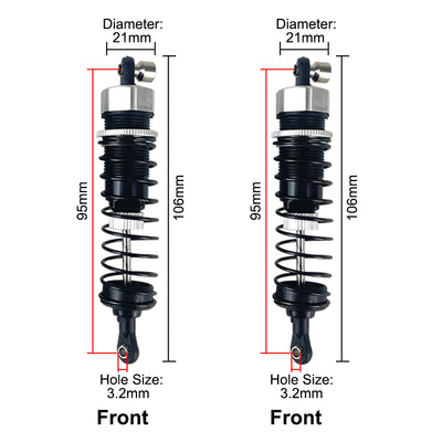 Vrx racing Spare Parts For 1/10th RC Cars RH1011/RH1013 legendary thunder Replacement Parts For RC Truck