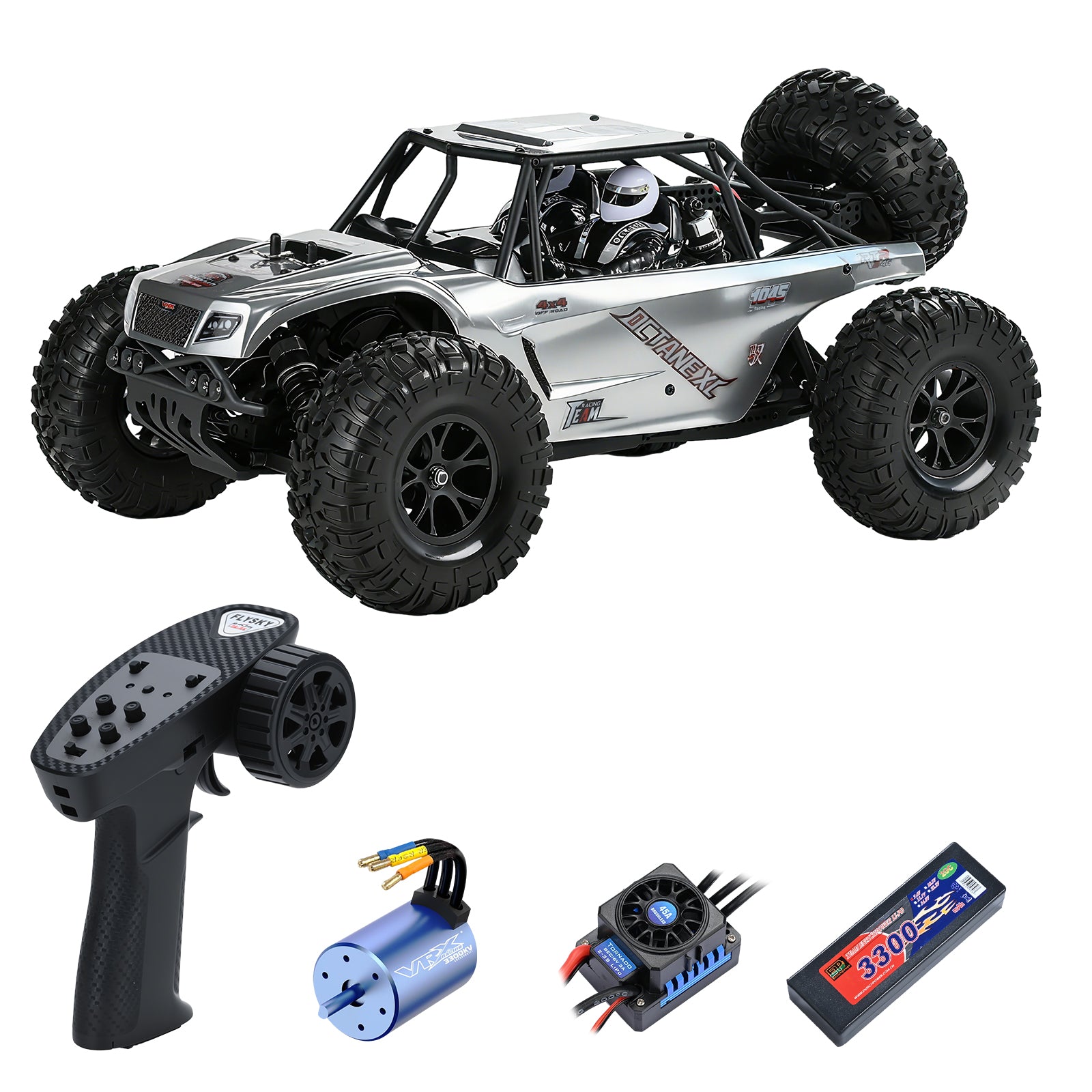 OCTANE 1/10 Scale 4WD Off-road Electric RC Sand Buggy 2.4G Brushless High Speed ​​RTR #RH1045