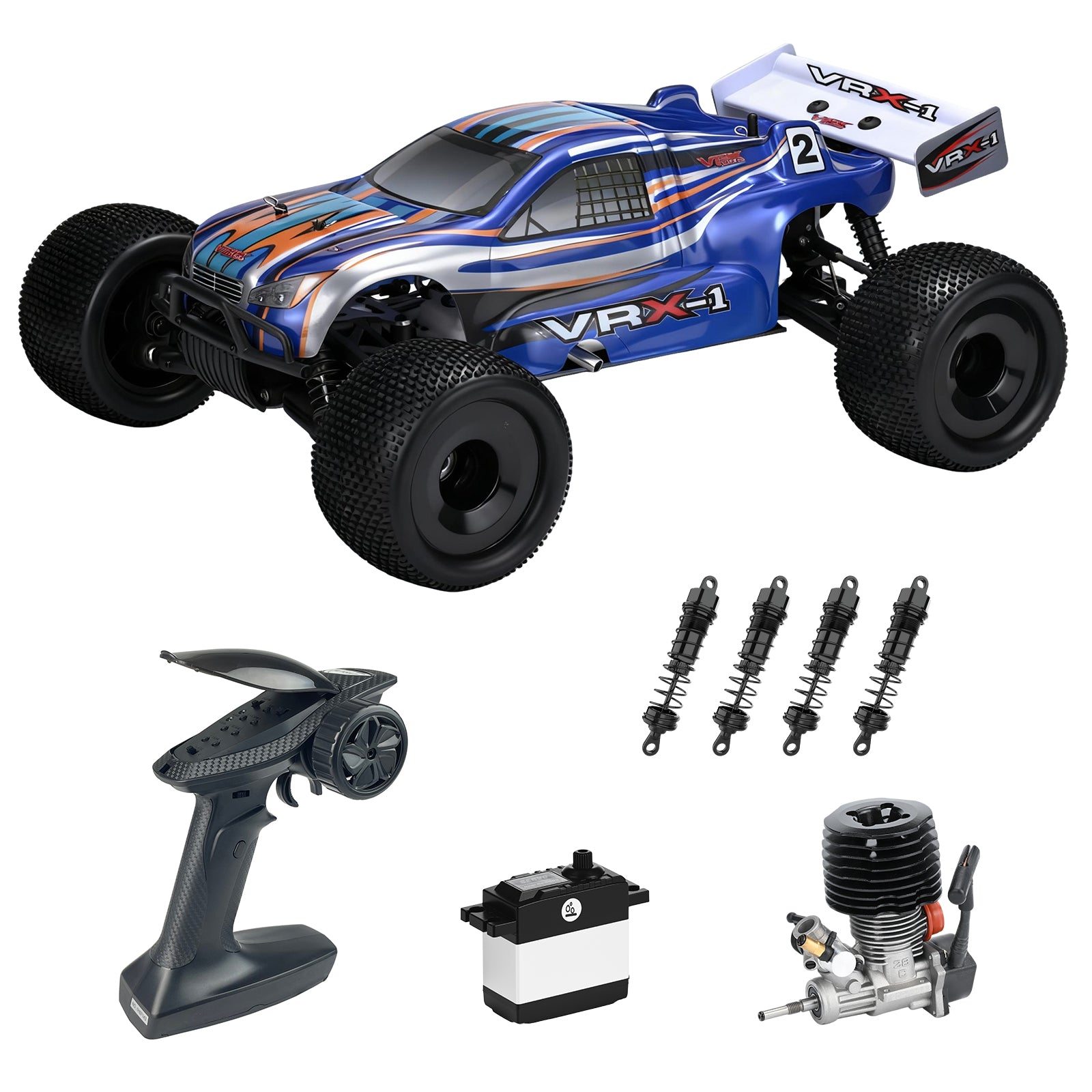 VRX-1 1:8 Scale 4WD off road Nitro Powered RC Truggy #RH801