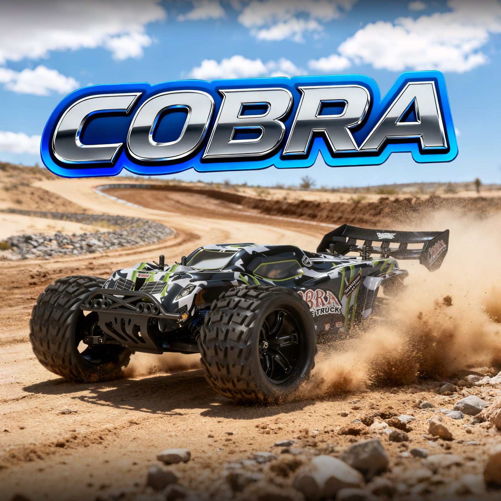 COBRA 1/8 Scale 4WD Off-road Electric RC Truggy 2.4G Brushless High Speed RTR #RH818