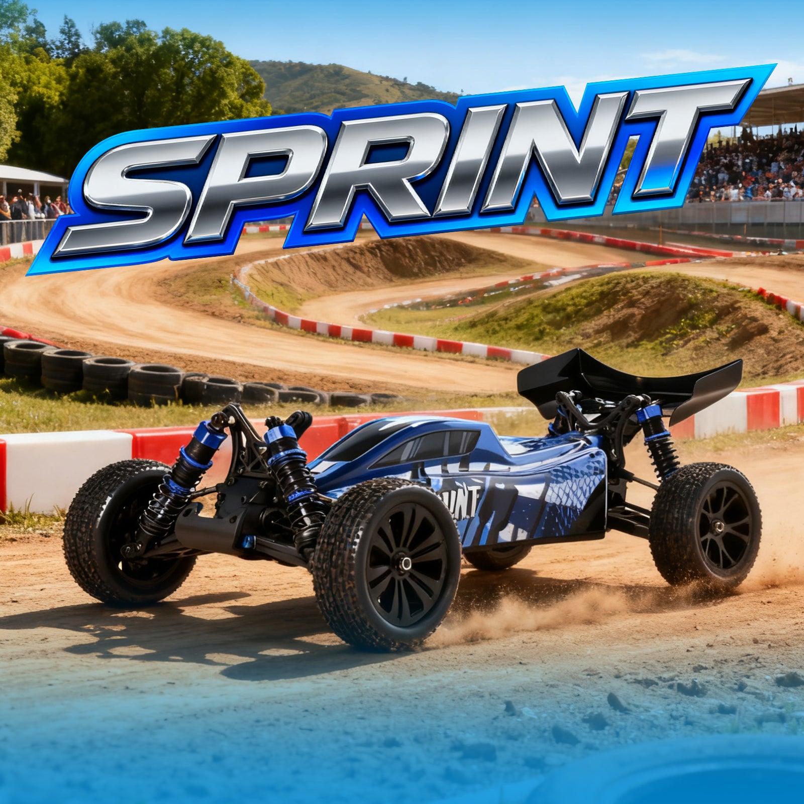 SPRINT 1/10 Scale 4WD Off-road Electric RC buggy 2.4G Brushless High Speed ​​RTR #RH1068