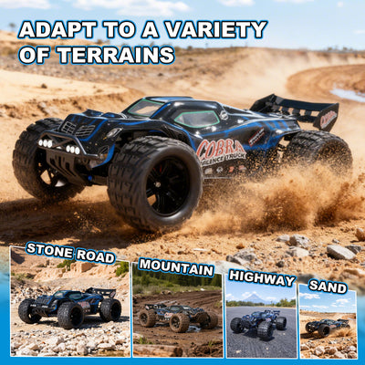 [Shipped from US ]COBRA 1/8 Scale 4WD Off-road Electric RC Truggy 2.4G Brushless High Speed RTR #RH818