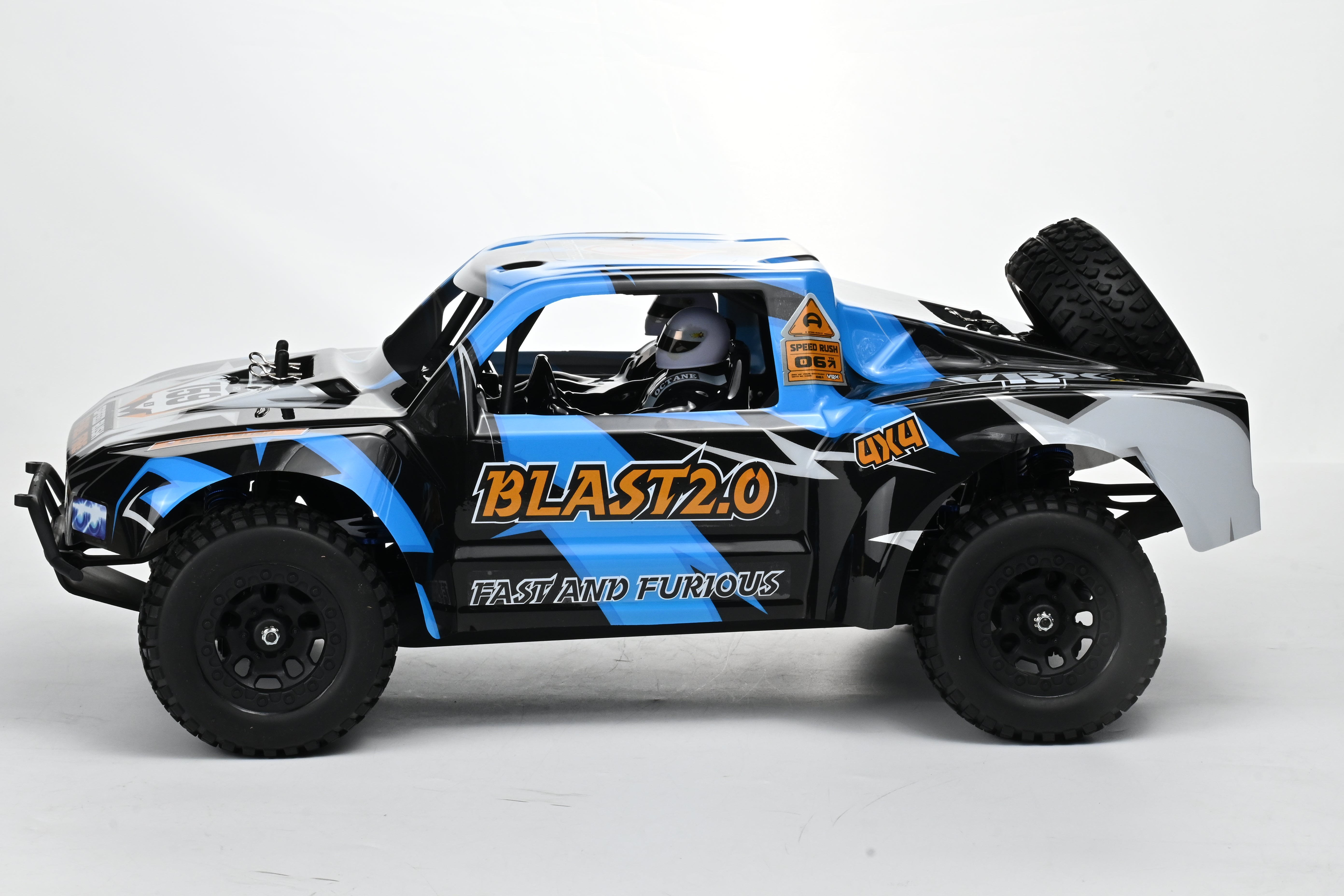 [Shipped from US]Blast 1/8 Scale 4WD Off-road Electric RC Short Course Truck 2.4G Brushless High Speed RTR #RH820