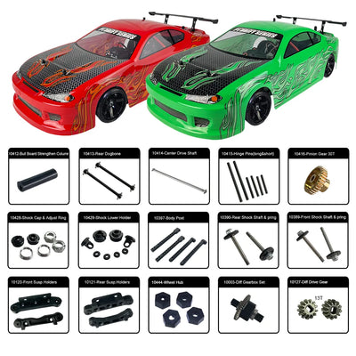 Replacement parts for vrx racing 1/10 scale touring rc car RH1025